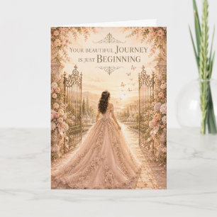 Beautiful Journey Quinceañera & Sweet 16 Card