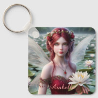 Beautiful July Fairy in Water Lilies
