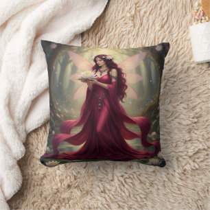 Beautiful July Ruby Fairy Cushion