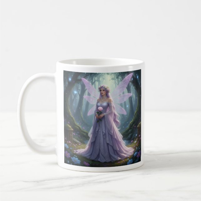 Beautiful June Pearl Fairy Coffee Mug (Left)