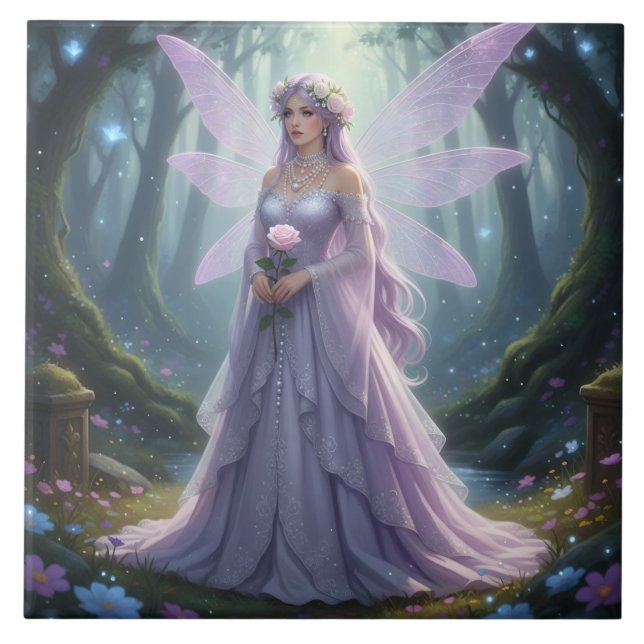 Beautiful June Pearl Fairy Tile (Front)