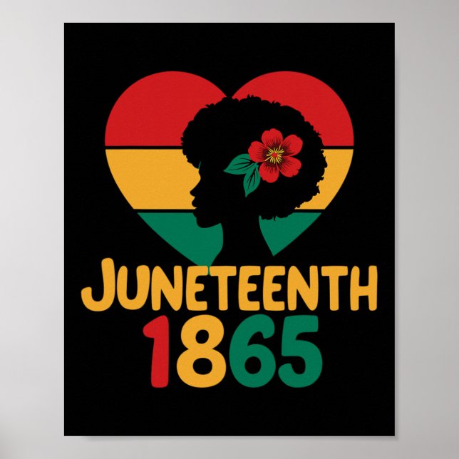 Beautiful Juneteenth Black Women  Poster (Front)