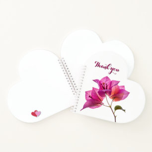 Beautiful Kagoj Phool Paper Flower Botanical Flora Notebook