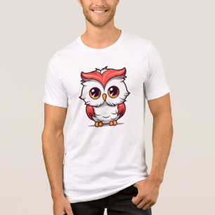 Beautiful Kawaii Style Owl Cartoon-77038 Tri-Blend Shirt