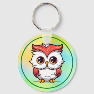 Beautiful Kawaii Style Owl Cartoon Key Ring