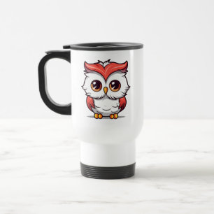 Beautiful Kawaii Style Owl Cartoon Travel Mug