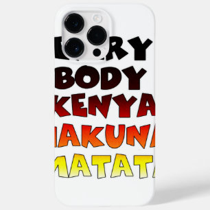Beautiful Kenya Colourful Amazing Text Quote Desig Case-Mate iPhone 14 Pro Max Case