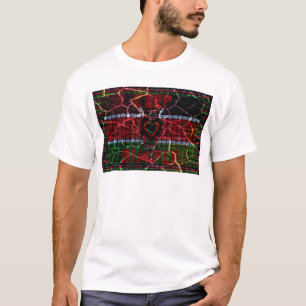 Beautiful Kenya Contemporary National Edgy Flag T-Shirt