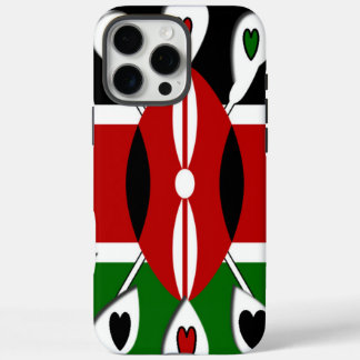 Beautiful Kenya Lovely Hearts Amazing Pattern Art iPhone 16 Pro Max Case