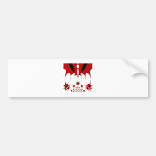 Beautiful Kenya Tapestry: Kenyan Flag Butterfly  Bumper Sticker