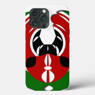Beautiful Kenya Tapestry: Kenyan Flag Butterfly iPhone 13 Pro Case