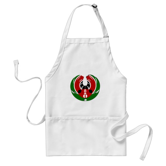 Beautiful Kenya Tapestry: Kenyan Flag Butterfly Mo Standard Apron (Front)