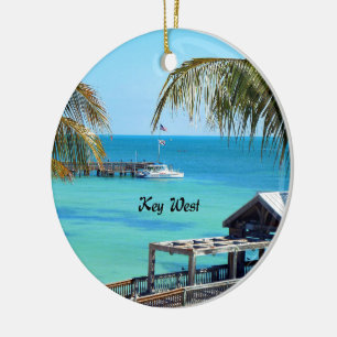 Beautiful Key West, Florida Ceramic Tree Decoration