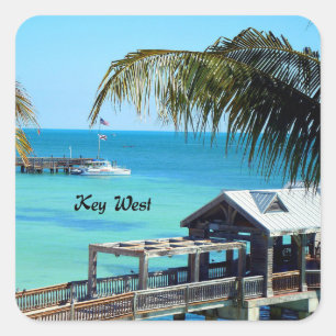 Beautiful Key West, Florida  Square Sticker