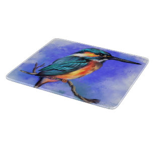 Beautiful Kingfisher Bird Cutting Board