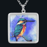 Beautiful Kingfisher Bird Necklace Gift<br><div class="desc">Beautiful Kingfisher Bird - MMIGNED Painitng Design</div>