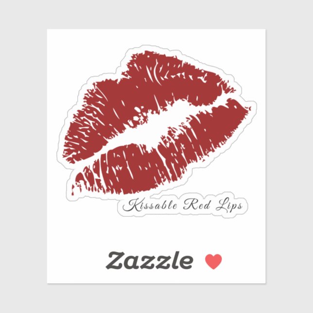 Beautiful Kissable Red Lips (Sheet)