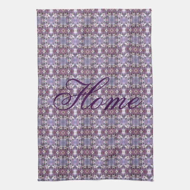 Beautiful Kitchen Towel With White Blossoms (Vertical)