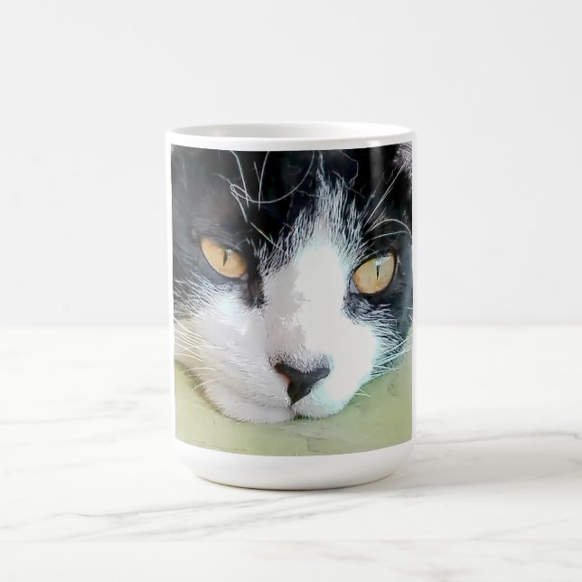 Beautiful Kitten resting Coffee Mug (Center)