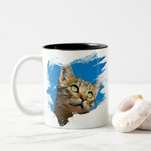 Beautiful Kitten Two-Tone Coffee Mug