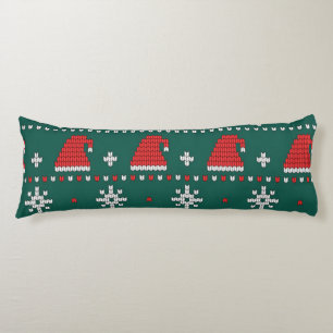 Beautiful knitted christmas pattern body cushion