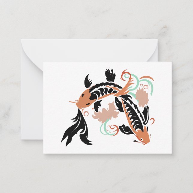 Beautiful koi design card (Front)