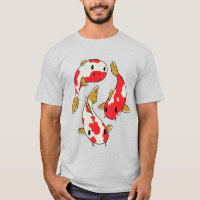 Beautiful Koi Fishes Cartoon Design