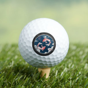 Beautiful Koi Japanese Style Golf Balls