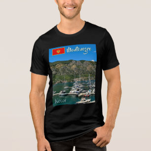 Beautiful Kotor Bay in Montenegro travel Tri-Blend Shirt