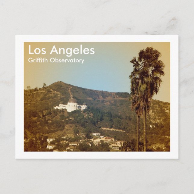 Beautiful LA Observatory Postcard! Postcard (Front)