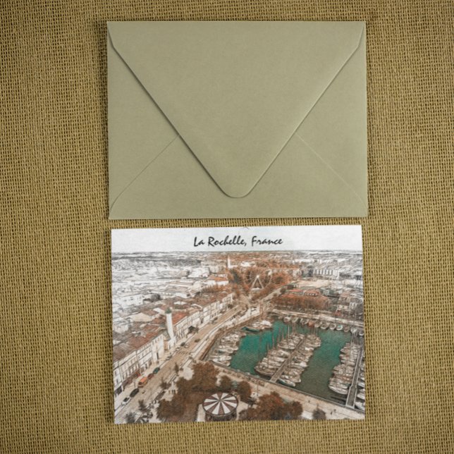 Beautiful La Rochelle France Vintage Travel Postcard (la rochelle france postcard)