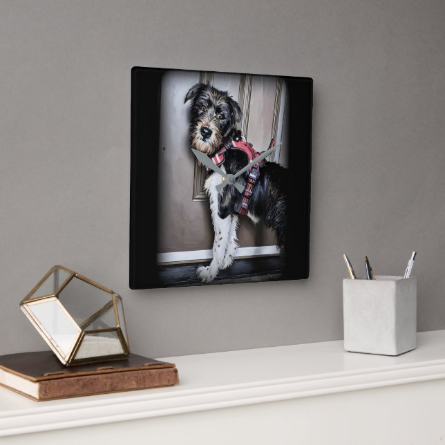 Beautiful Labradoodle Wall Clock (Office)