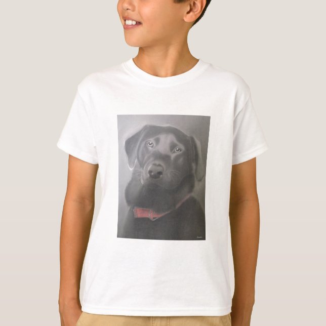 Beautiful Labrador Retriever Drawing T-Shirt (Front)