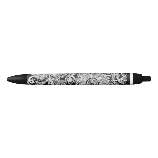 Beautiful Lace Black Ink Pen (Front)