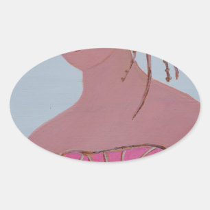 Beautiful Lady 3.JPG Oval Sticker