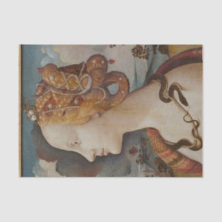 Beautiful lady face decoupage tissue paper