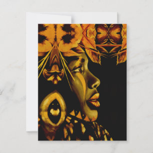 Beautiful lady from the past postcard