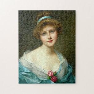 Beautiful Lady Green Dress_GC - Jigsaw Puzzle