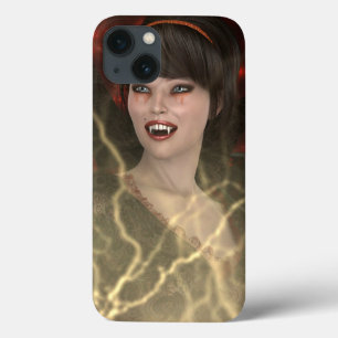Beautiful Lady Vamp Perfect Halloween Witch Style iPhone 13 Case