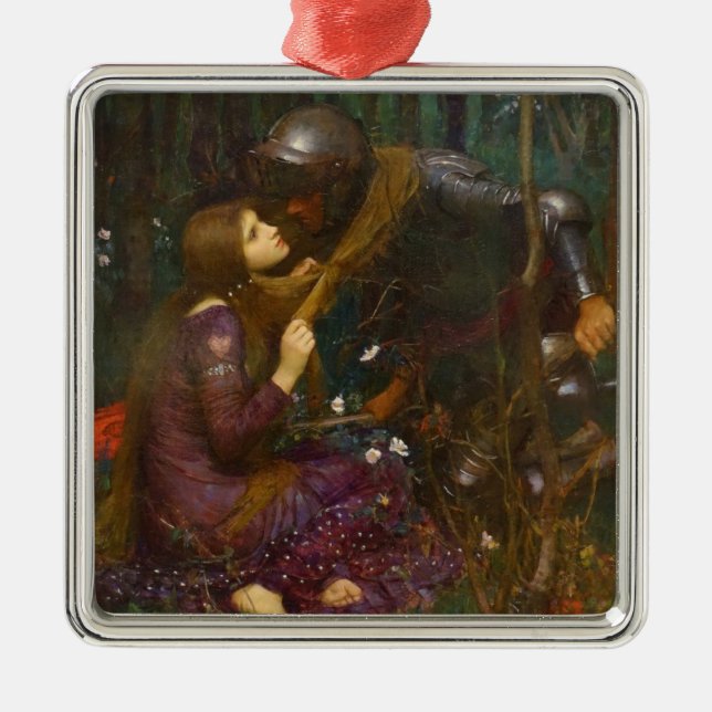 Beautiful Lady Without Pity Metal Tree Decoration (Front)