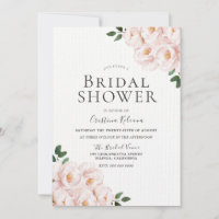Beautiful Laid Blush Pink Elegant Bridal Shower