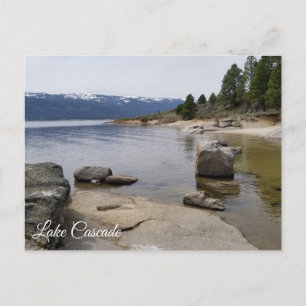 Beautiful Lake Cascade Shoreline Postcard