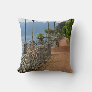 Beautiful Lake Como Italy Garden Terrace Cushion