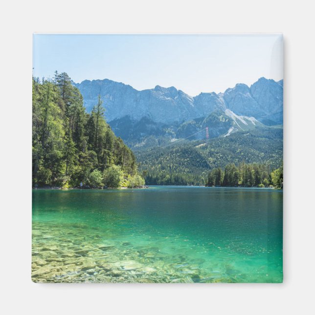 Beautiful Lake Eibsee Bavarian Alps Germany  Magnet (Front)