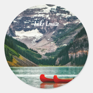 Beautiful Lake Louise, Canada Classic Round Sticker