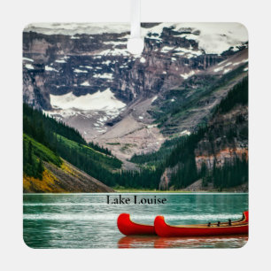 Beautiful Lake Louise, Canada Metal Tree Decoration