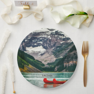 Beautiful Lake Louise, Canada Paper Plate