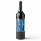 beautiful lake, mountain, blue sky wine labels.