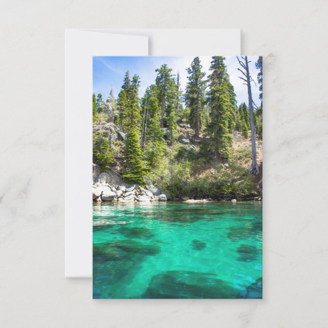 Beautiful Lake Tahoe Personalised Greeting Card (Front)