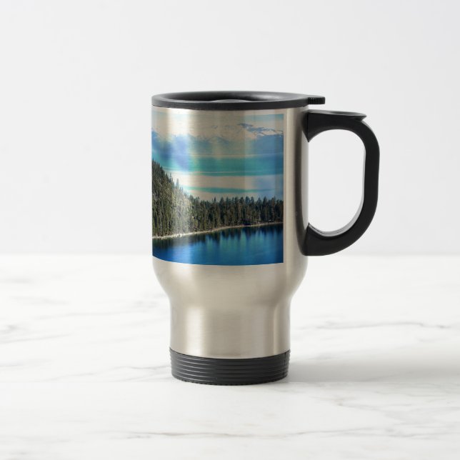 BEAUTIFUL LAKE TAHOE TRAVEL MUG (Right)